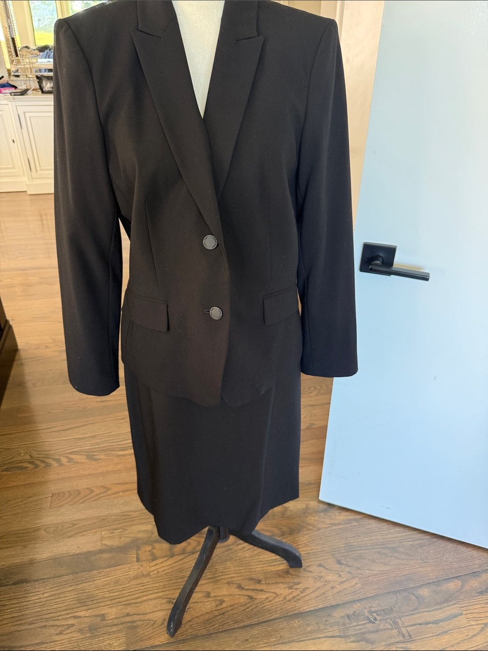 Calvin Klein Black Women's Blazer and Skirt Set